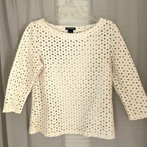 Lauren Michelle Cut-out top, Medium, Cream